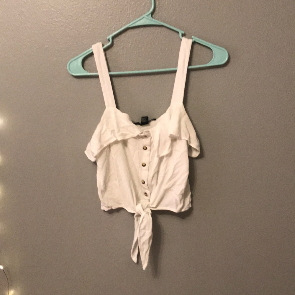 cute white crop top